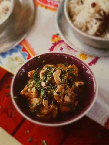 Kesudiós currys csirke